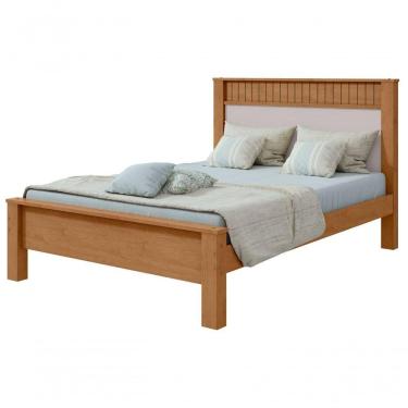 Imagem de Cama Casal Athenas - Lopas Amendoa Clean/off White