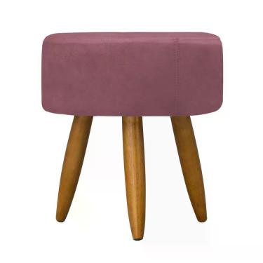 Imagem de Puff Decorativo Redondo - Rosê Rosê