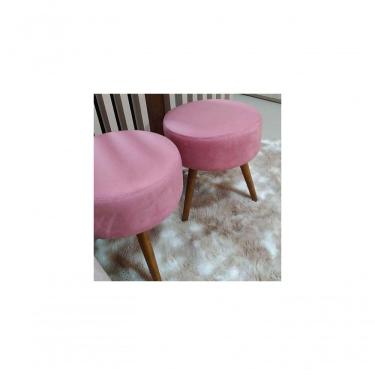 Imagem de Puff Banqueta para Maquiagem e Sala De Estar Rosê
