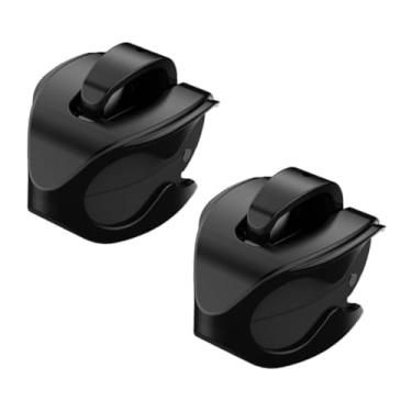 Imagem de harayaa 2x Presilhas para Vara de Pesca, Suportes para Varas de Pesca, Ajustáveis ​​no Chão, Portáteis, Multifuncionais, Fáceis de Guardar, Presilhas para, Preto