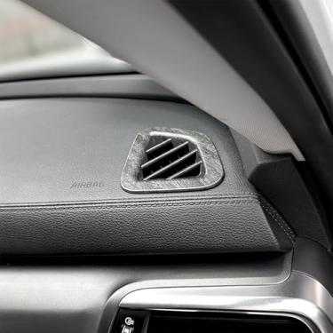 Imagem de Amzcar Acabamento de saída de ventilação de ar condicionado lateral, tampa de acabamento de saída de saída de ar esquerda direita, compatível com acessórios Kia Telluride 2020-2024 (grão de madeira)