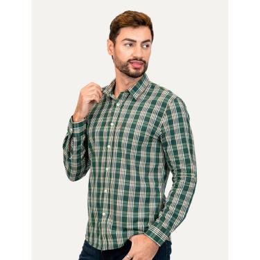 Imagem de Camisa Levis Masculina Sunset One Pocket Samson Plaid Xadrez Bistro Verde-Masculino