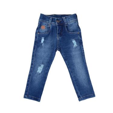 Imagem de Calça Jeans Infantil Masculina Dipopini Skinny Azul CPM066-Masculino