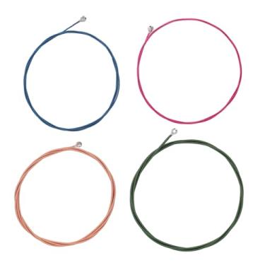 Imagem de Alomejor 4 Cordas Baixas Elétricas da Ferida da Liga Colorida Resistente à Oxidação Dos Pces, Acessório da Corda Baixo para Jogar Sem Esforço