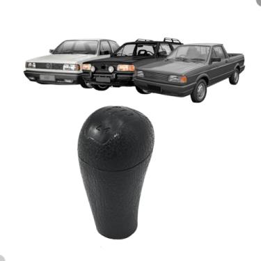 Imagem de Manopla Bola de Câmbio Gol Quadrado 1987 88 89 90 91 92 93 94-5 Marchas Cinza