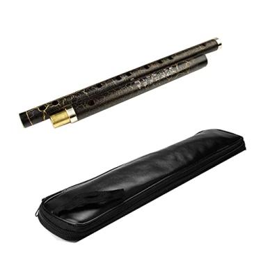 Imagem de Flauta de bambu clássica instrumento musical chinês tradicional Dizi flauta transversal para iniciantes (cor: chave G com bolsa)