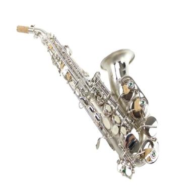 Imagem de Instrumento de saxofone instrumento musical de latão saxofone profissional iniciante adulto prática tocando saxofone lacado a ouro com caixa