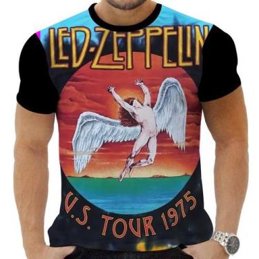 Imagem de Camiseta Camisa Personalizada Rock Clássico Led Zeppelin 22 - Obsidian
