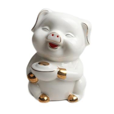 Imagem de Cofrinho de cerâmica para adultos, presente bonito e prático para aniversário e Páscoa, destaque decorativo encantador (tamanho único)