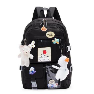 Imagem de Mochila Feminina Escolar Reforçada Feminina Trabalho Faculdade 16 Litros-Feminino