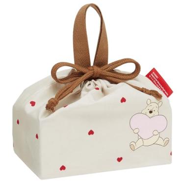 Imagem de Skater KB7-A Lancheira para crianças, lancheira com cordão, feita no Japão, Disney, Ursinho Pooh, abraço e coração