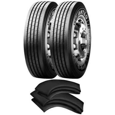 Imagem de Kit 2 Pneus 295/80r22.5 152/148m Pro S Anteo Pirelli + 2 Camaras