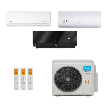 Imagem de Ar-Condicionado Multi Split Inverter Midea 36.000 (1x Evap HW 9.000 + 1x Evap HW 12.000 + 1x Evap HW 24.000) Quente/Frio 220V								