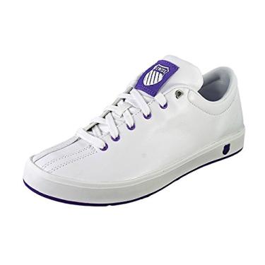 Imagem de K-SWISS Tênis feminino Clean Classic Fashion, Branco/roxo, 7