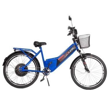 Imagem de Bicicleta Elétrica - Aro 24 - Duos Confort - 800w 48v 15ah - Azul - Duos Bikes