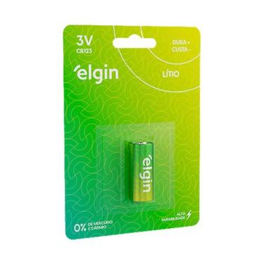 Imagem de Bateria Elgin Alcalina 3V Tubo Energy CR123 - 1 unidade