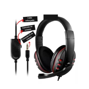 Imagem de Fone De Ouvido Headset Gamer Com Microfone P2
