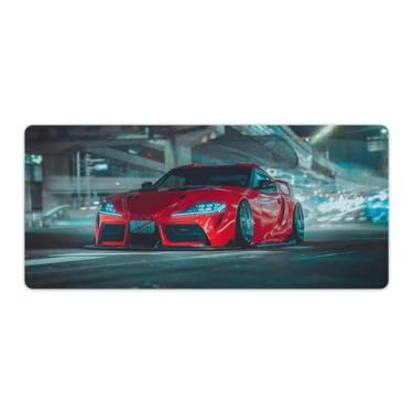 Imagem de FoRes Modificado JDM Car Sup Night Static Large Gaming Mouse Pads Antiderrapante Base de Borracha Tapete de Mesa Laptop Acessórios de Computador Suprimentos Bloco de Escrita para Escritório Casa 40 x