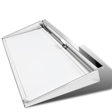 Imagem de Prateleira de servir A10-902 com tábua de corte removível adequada para churrasqueiras retangulares Magma com uma superfície de grelha de 23 x 45 cm ou maior, fixação e remoção rápida