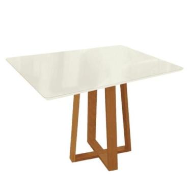 Imagem de Mesa de Jantar CSJ023 Kappesberg Carvalho e Off White