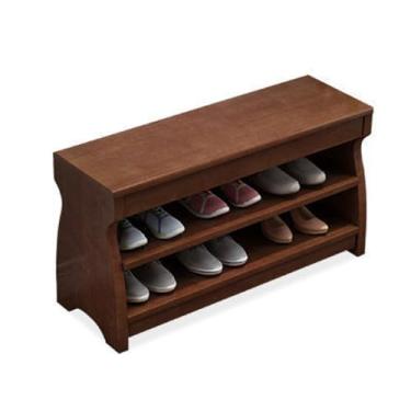 Imagem de FAMEOYA Banco de armazenamento de sapatos, banco de troca de sapatos de madeira, simples, moderno, para casa, pode ser virado para armazenamento, banco de sapatos, tipo sentado, banco de sapatos