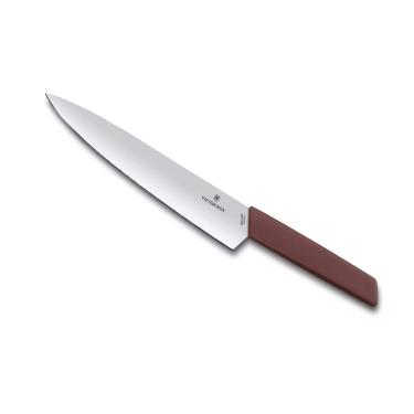 Imagem de Faca Victorinox Chef Swiss Modern - Lâmina Reta Lisa - 22 cm - Marrom - 6.9016.221B