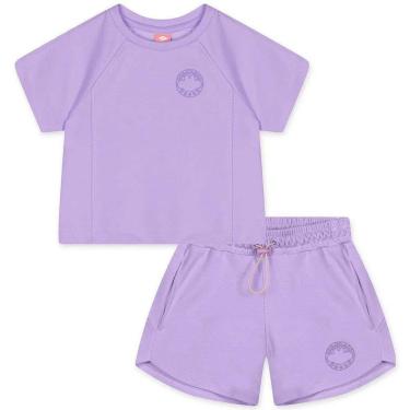 Imagem de Conjunto Curto Lilica Ripilica Blusa e Bermuda Lilás-Feminino