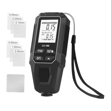 Imagem de Milageto Ferramenta de medição de espessura de tinta para carros, testador de revestimento para fabricação de metal, Preto