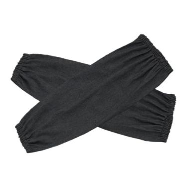 Imagem de MERIGLARE 2 peças de mangas de proteção para soldagem, protetores de perna em jeans para trabalhos como cortar grama, trabalhar na lareira, fundir metais ao ar