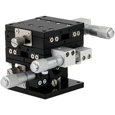 Imagem de Eixo XYZ LD60 60x60 Estação de Desbaste Manual Precisão Deslocamento Plataforma Estágio Linear Mesa Deslizante 60 * 60mm LD60 XYZ60(LD60-RM)