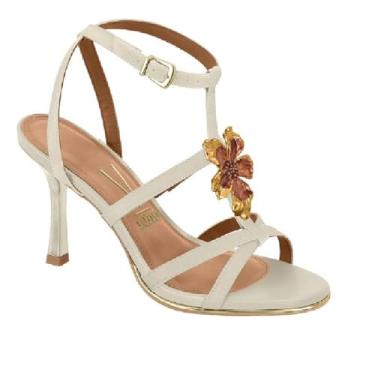 Imagem de Sandalia Vizzano Salto Fino Ref 6552.105.7286 Branco Off 36