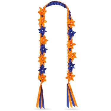 Imagem de TFTANFAN Colar floral havaiano Lei para cerimônia de graduação dinheiro lei presente para mulheres e homens, standard, Nylon, Sem Pedra Preciosa