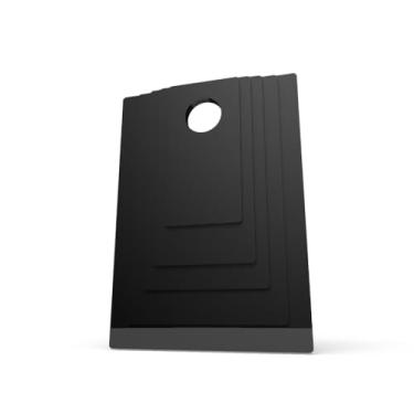 Imagem de Kit de Gabaritos/Moldes para Dobrar Roupas - 5 Moldes, Evita Amassados e Otimiza Espaço, Design Colorido que Combina com Qualquer Closet(Preto)