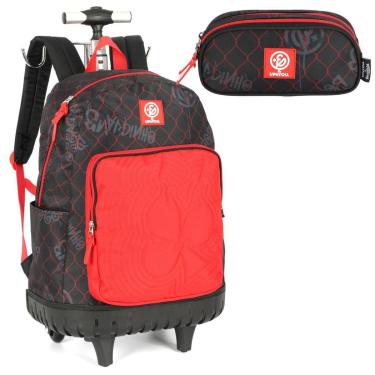 Imagem de Kit Mochila De Rodinha E Estojo Bolsa Original Enaldinho-Masculino