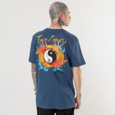 Imagem de Camiseta Town & Country Classic Koi Fish Navy-Masculino