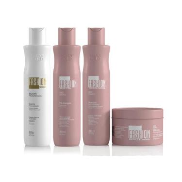 Imagem de Combo Escova Progressiva Fashion Gold 300g + Protect Poo 300g
