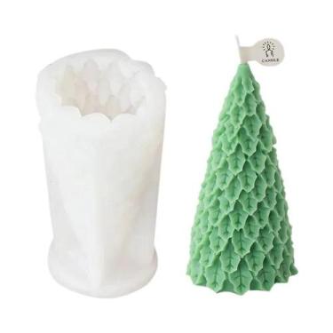 Imagem de Molde De Silicone Em Forma De Árvore De Natal Para Velas Estrela Cedro
