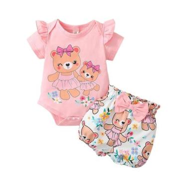 Imagem de Conjunto De Roupas De Verão Para Bebê Menina Recém-Nascida 0-2 Anos 3 