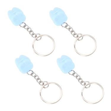 Imagem de Brrnoo Chaveiro Com Caixa de Dentes de bebê, 20 Peças, Suporte Portátil de Dentes de Leite para Crianças Com Plástico de Qualidade Alimentar, Lembrança Emocional para Pais (Azul)