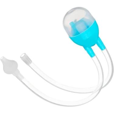 Imagem de Aspirador Nasal Infantil de Sucção Manual – Limpador Nasal para Bebê e Criança, Anti-Cólica, Seguro e Reutilizável – Azul, Sugador De Catarro