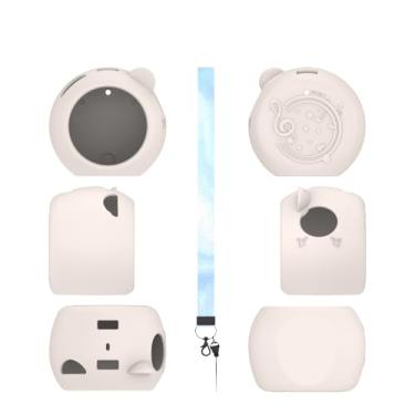 Imagem de Capa de silicone para TakaraTomy Punirunes Puni 3, à prova de quedas, antiderrapante, capa protetora completa antiarranhões (branca)