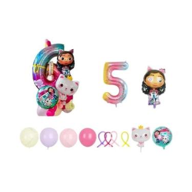 Imagem de Decoração De Balões Para Festa De Aniversário Gabby Dollhouse Para Men