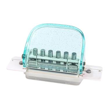 Imagem de Vaveren Perfurador de Papel Portátil para Mesa com Furador Antiderrapante para Folhas Soltas, Ideal para Artesanato e Projetos DIY (20, 26 ou 30 Furos) e, Verde
