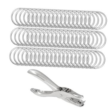 Imagem de Nishiyuenyi Perfurador de Papel com Anéis para Pasta, Alicate Perfurador para Scrapbooking