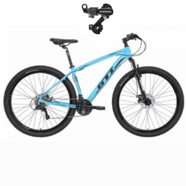 Imagem de Bicicleta 29 Gti Roma 24v leve Aluminio Disco Mecânico Suspensão 80mm Cambio Traseiro Shimano-Unissex
