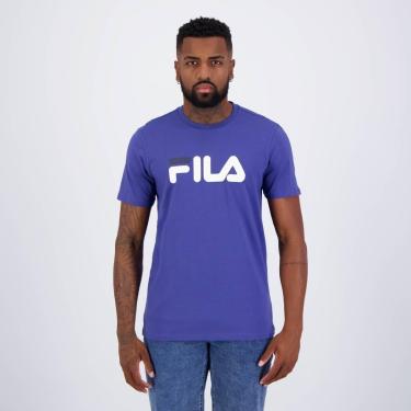 Imagem de Camiseta Fila Letter Premium III Azul-Masculino