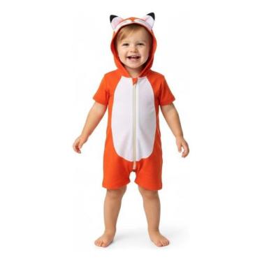 Imagem de Fantasia Infantil Roupa Safari Leão Porco Coelho Tubarão Com Zíper e R