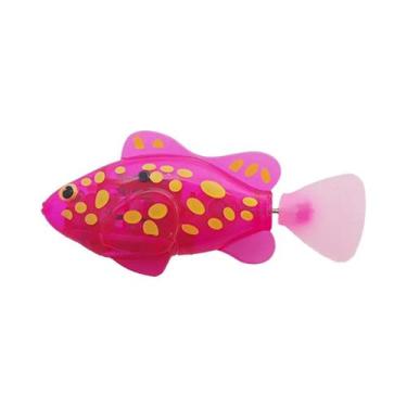 Imagem de Robô Peixe Eletrônico Com Luz LED Para Banho, Brinquedo Aquático Para 
