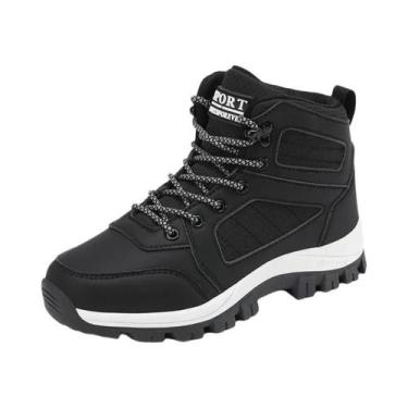 Imagem de Tênis Feminino Branco Impermeável Respirável Antiderrapante Para Corri