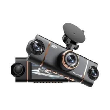 Imagem de Câmera Veicular DVR 4 Canais HD 1080P Com WiFi, Visão Noturna E 4 Câme